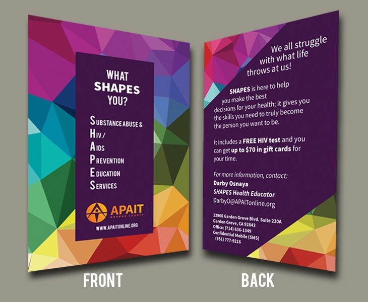 Branding and Postcard Design for Substance Abuse Program