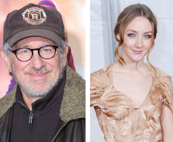 Steven Spielberg and Saoirse Ronan 